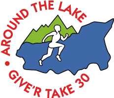 Around the Lake Give ‘R Take Trail Race logo